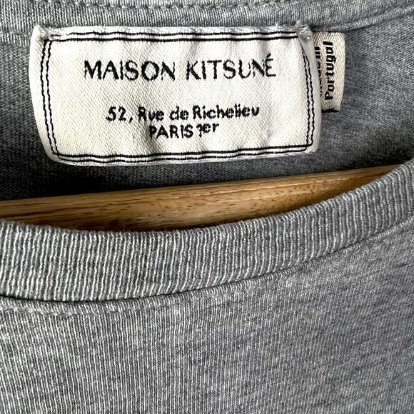 Men's Maison Kitsune Paris - Music Fashion Run DMC Style T-Shirt - Size Small - Picture 3 of 5